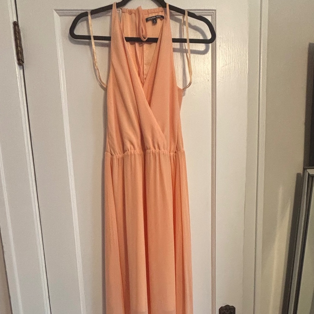 Gianni Bini Peach Maxi Dress Size M